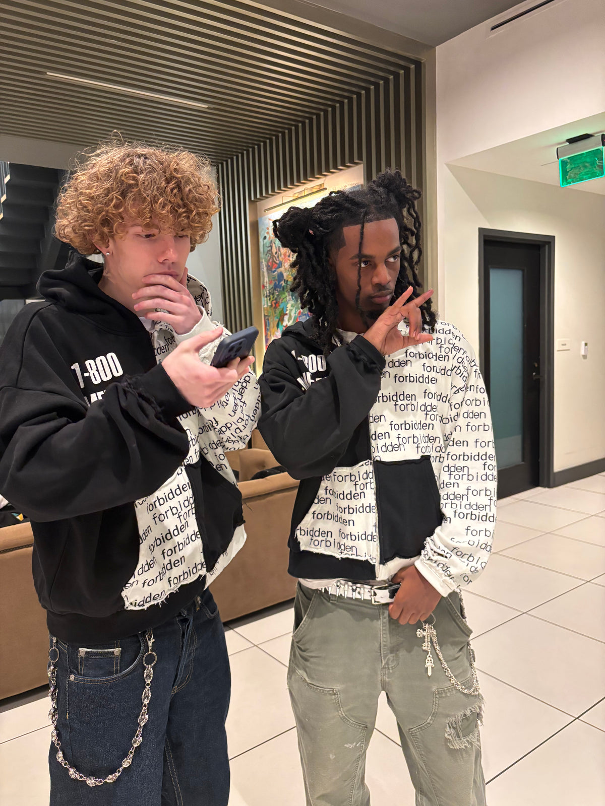 FORBIDDEN ZIP UP